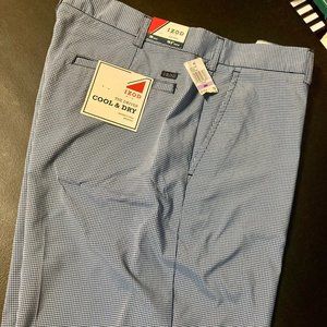 Izod Men Shorts, The Driver, Flat Front,Cool & Dry,Wrinkle Free, Blue, NWT!